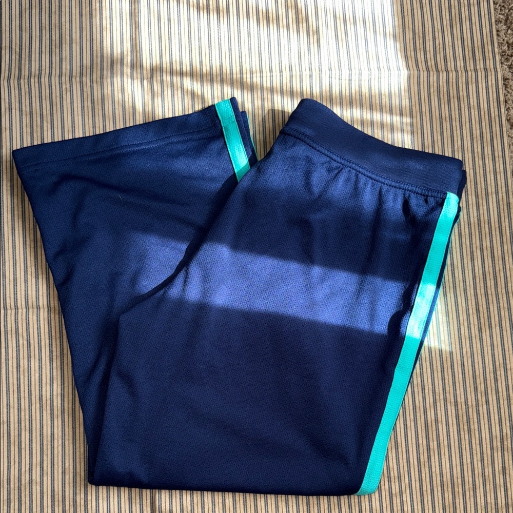Y2K Navy Blue Pants with Teal Accents